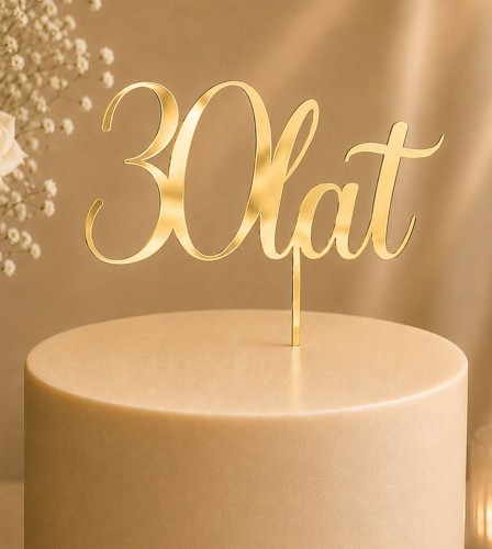 Personalizowany topper na tort urodzinowy z Cyfrą wersja 3