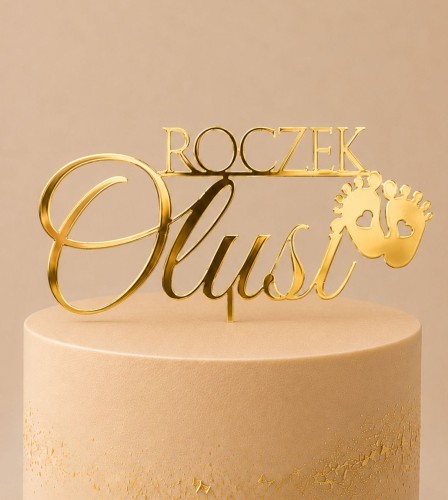 Topper na Roczek+ stópki.jpg