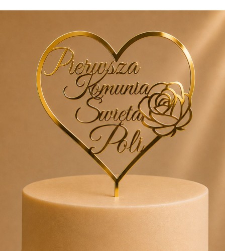 Topper na Pierwszą Komunię Świętą Personalizowany.jpg