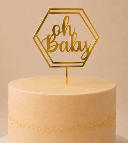 Topper na Baby Shower w geometrycznej ramce.jpg