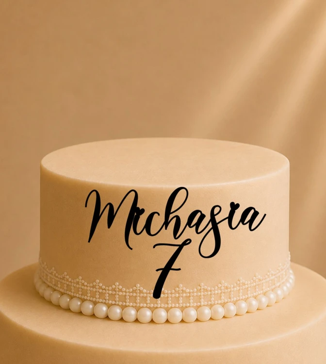 Topper na tort z imieniem