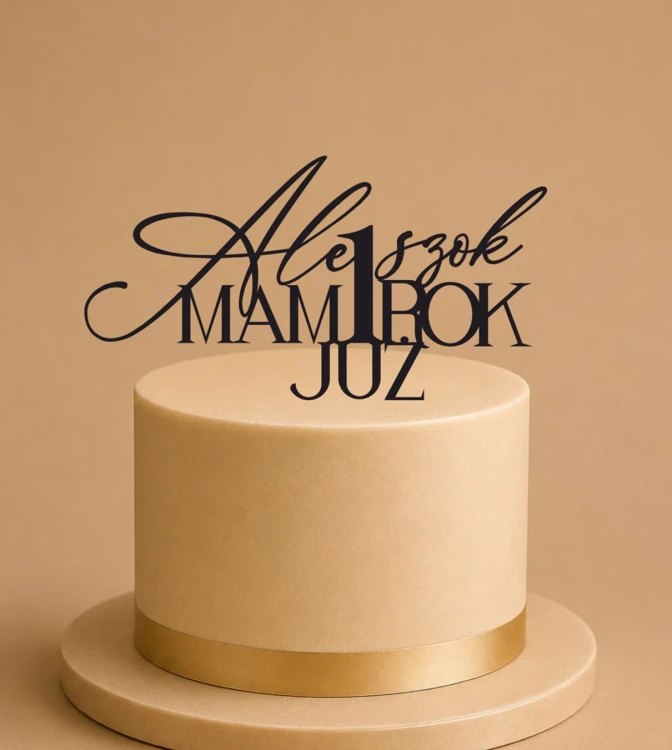 Topper na tort Roczek