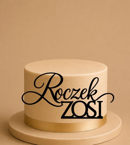 Topper Roczek z imieniem