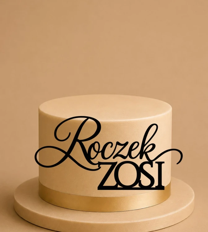 Topper Roczek z imieniem