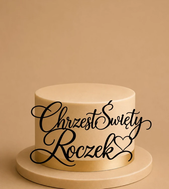 Topper na Roczek  i Chrzest Święty