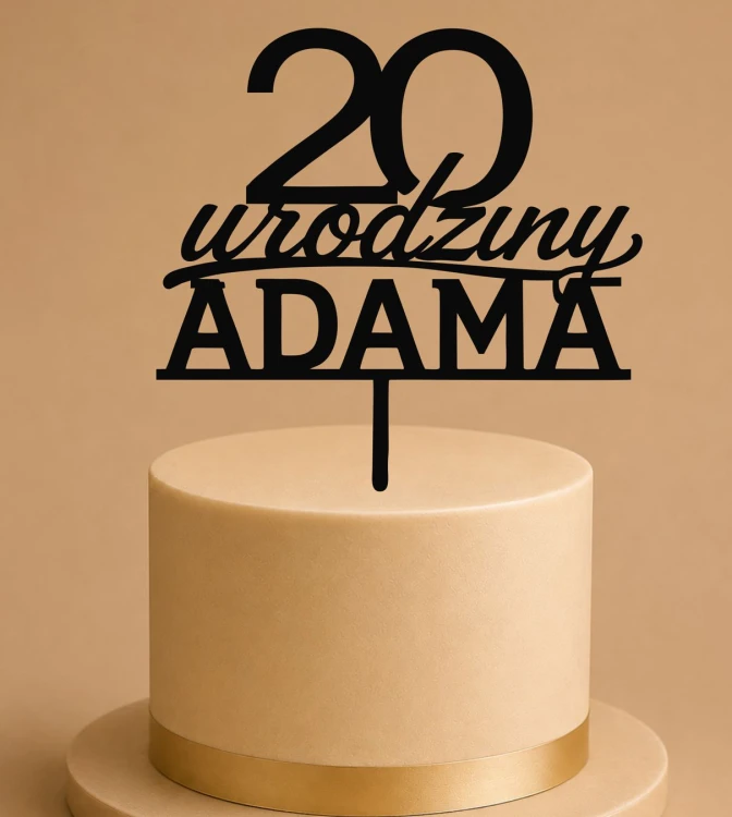 Topper z liczbą