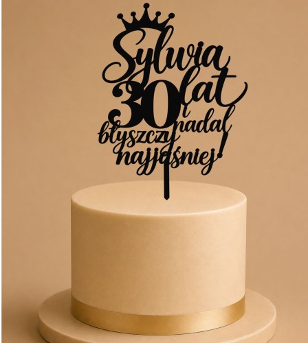 Topper z koroną