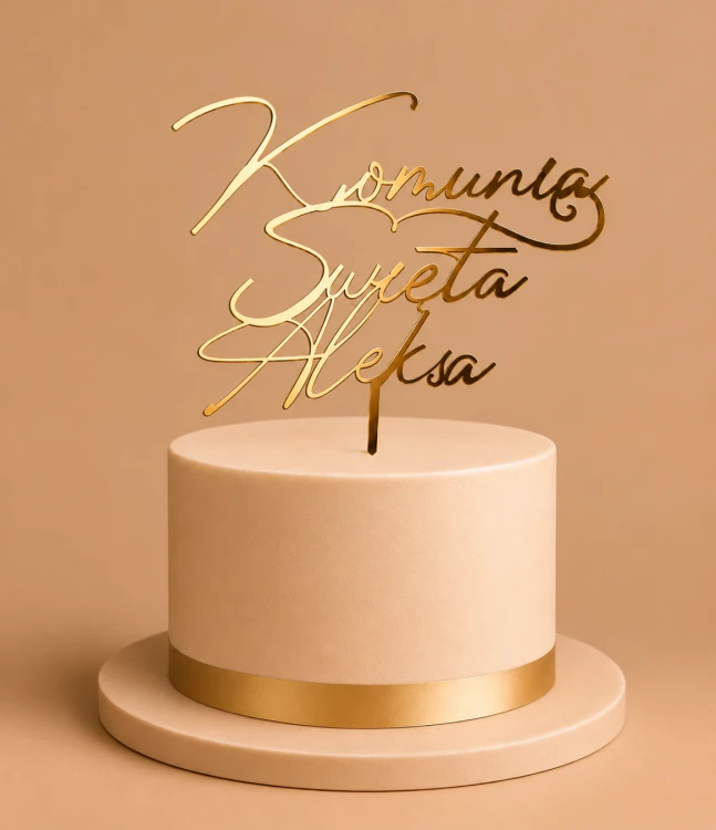 Elegancki topper komunijny „Komunia Święta Aleksa”.png