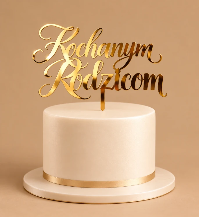 Elegancki tort z napisem Kochanym Rodzicom.png