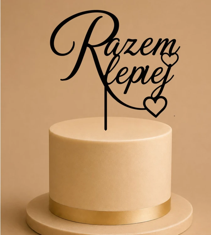 Topper na Ślub Razem Lepiej