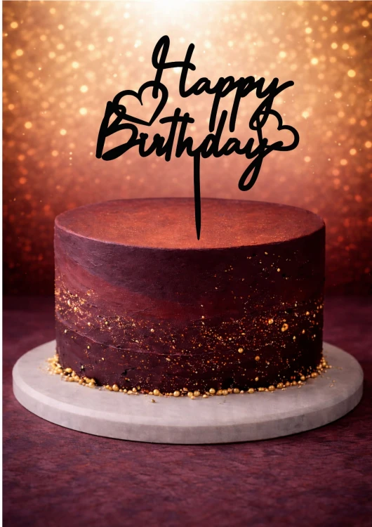 64.Happy Birthday z serduszkami tort.jpg